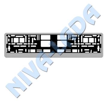 Рамка номерного знака, AVS RN-05 карбон светлый