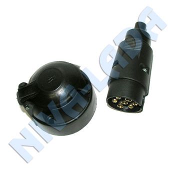 Разъем - фишка для подключения ТСУ (пластик) прицепного устройства, фаркоп