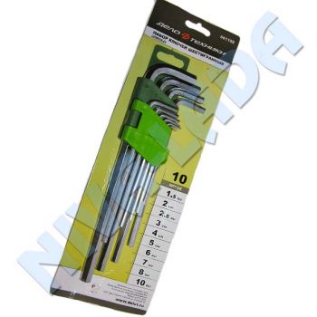 Набор ключей шестигранных ДТ 561102 длинных (10 пред.)