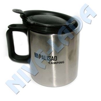 Кружка термо с крышкой поилкой 450мл. Palisad 69530 (термокружка)