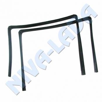 Уплотнитель стекла опускного НИВА-Шевроле 2123-6203292/93 двери задней (верхний) пара AD.Plastik Хорватия