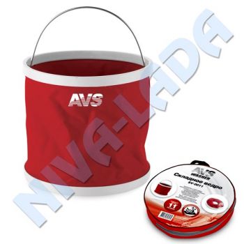 Ведро складное 11л. AVS SV-0011L (в чехле)