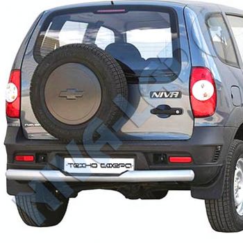 Защита бампера заднего НИВА-Шевроле "Техно-Сфера" RS ТС-0157 (с проступью)
