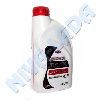 Жидкость охлаждающая Антифриз Sintec Lux G12 1л. Красный