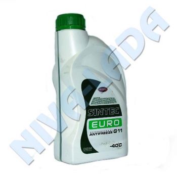 Жидкость охлаждающая Антифриз Sintec Euro G11 1л. Зелёный