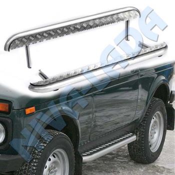 Защита порогов НИВА "Техно-Сфера" ТС-0317 (с алюминиевым листом) 2131