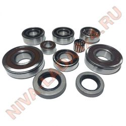 Подшипники КПП НИВА 21213; 21214; 2123; рем. Комплект 10 деталей НЕ оригинальные