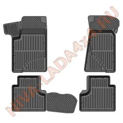 Коврики салона НИВА Шевроле 2123 (5 деталей) резиновые SRTK Sarmat Standart, Niva-Chevrolet/Travel