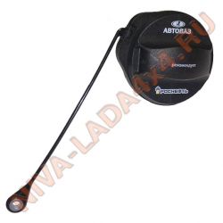 Крышка топливного бака НИВА 2123-1103010 с поводком. Нива-Шевроле, 21214; 21214м резьба горловины внутренняя