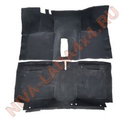 Облицовка пола салона НИВА-Шевроле 2123-5109008-10 ворсовая, 2 детали