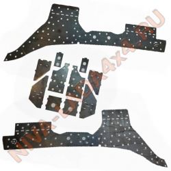 Накладка-усилитель передних лонжеронов НИВА 2121; 21213; 21214; 2131 "GTA" 4мм высокая с усилителем брызговика комплект 12 деталей