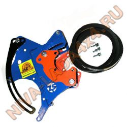 Кит комплект для переноса генератора НИВА 21213; 21214 ZST-2,4, кронштейн для машин с ГУРом (7 точек крепления)