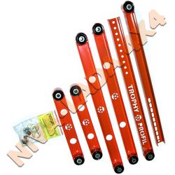 Штанги реактивные НИВА 2121; 21213; 21214; 2123 УСИЛЕННЫЕ/удлиненные (5шт) ZST Trophy-Profil ПТР-2