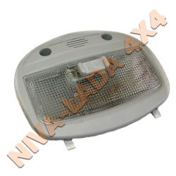 Плафон освещения салона в жесткий потолок НИВА, 2170-3714010 с рамкой 1118-3714014 серого цвета