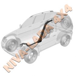 Шноркель НИВА Шевроле 2123 F-Design (мод.03) Lux с ABS