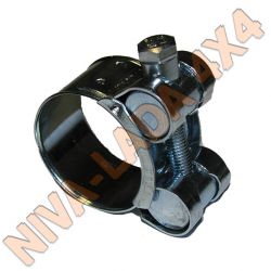 Хомут силовой ленточный APRO/KVP 26-28 W1 для силиконовых шлангов радиатора отопителя НИВА