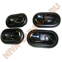 Ручки открывания двери внутренние Renault 8200733847; 8200733848 ХРОМ Logan, Sandero, Duster, Largus (к-т)