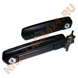 Ручки двери наружные НИВА 21214м; Lada4x4Urban в сборе 21213-6100040-10 комплект (ЧЕРНЫЕ)