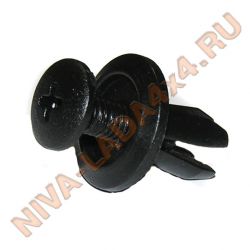 Пистон клипса универсальный D8х16мм (винт с резьбой, отвертка под крест)