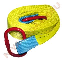 Трос стропа корозащитная 10т. Х 3м. (90мм) СПОРТ, с кольцами, Россия