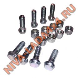 Болты крепления карданного вала с гайками м8 БелЗан 16 деталей