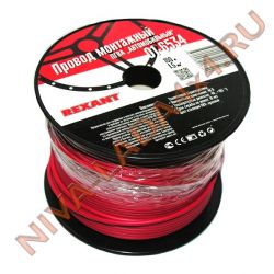 Провод монтажный ПГВА, цвет красный, 1м, 1,5мм