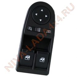 Переключатель электростеклоподъемники и управление зеркалами Блок 2195-3709810 НИВА 21214 в накладку КПП URBAN Оригинал