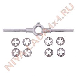 Набор плашек М6 - М12 ТехМаш 11686