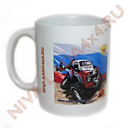 Кружка керамическая "НИВА Рулит 40 лет!" вариант №9