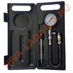 Компрессометр АвтоДело 40063 (с гибким шлангом) в кейсе