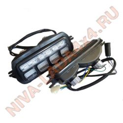 Подфарник НИВА 21214-3712010 / 21214-3712011 LED свет, c ДХО (комплект) типа ТюнАвто китай