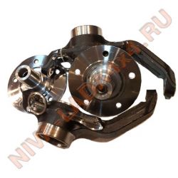 Кулак поворотный НИВА 2121-3001014; 2121-3001015 с двурядным подшипником (пара) Ступица 2121-3103014 нерегулируемая (22 шлица) VolgaService