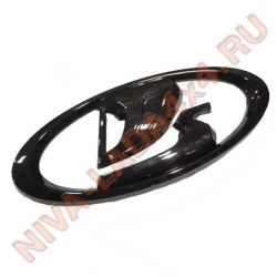 Эмблема решетки радиатора Lada 4x4 Urban 8450008069 с 2016г.в. ЧЕРНАЯ аналог, знак заводской