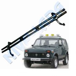 Дуга для ПТФ Лайт-бар Сафари НИВА Техно-Сфера ТС-0315 черная