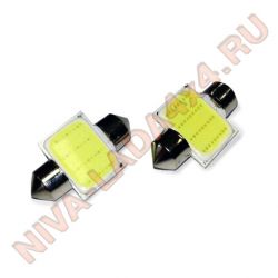 Лампа C5W освещения салона светодиодная Led COB 12 Chip 36мм AVS SV035 T11 белый 6000k (ПАРА)