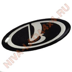 Эмблема знак заводской на рулевое колесо НИВА 21214м URBAN (цвет черный)