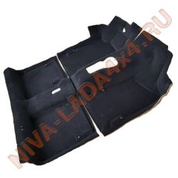 Облицовка пола салона НИВА 21214 (ворсовая) с шумоизоляцией, из двух частей