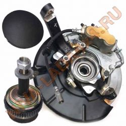 Кулак поворотный 21214-3001015-10 для автомобиля НИВА4х4 левая сторона в сборе с суппортом На машины с 2016 г.в.