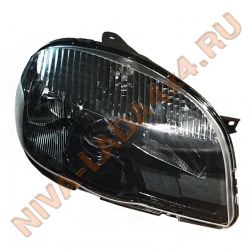Фара NIVA 2123-3711010-20 ЧЕРНАЯ ALRU.676512.154 R правая (пластик) GLC, LE+