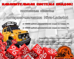 Накопительная система скидок!