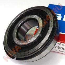 Подшипник 750306 вторичного вала КПП опора передняя SKF 6306-2RS1NR приводов передних ЗАКРЫТЫЙ France