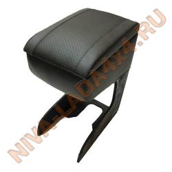 Подлокотник - бокс НИВА Legend 21214 c 2020 г.в. черный кожзам
