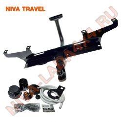 Тягово-сцепное устройство, ТСУ, фаркоп NIVA TRAVEL 2123 ТС-3151ABS с универсальным съемным шаром и защитой бампера + электрика