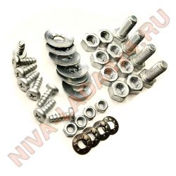 Набор метизов для ремонта заднего или переднего бампера с резиновой накладкой НИВА
