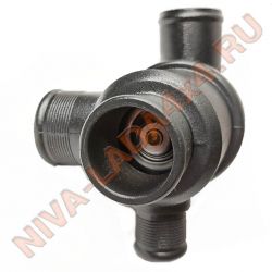 Термостат НИВА-Шевроле 2123-1306010-50-0 Luzar LT0124 80C с 2015 г.в. 4 патрубка