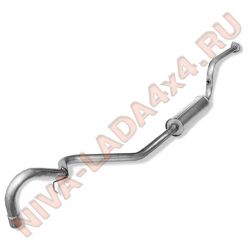 Резонатор НИВА 2123-1200018-01 система GM-Автоваз ЕВРО-3 (без нейтрализатора) СВД RAL025 Aluminized Steel Series