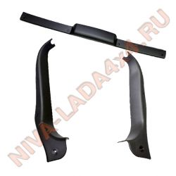 Облицовка двери задка НИВА Шевроле верхняя 2123-6302074; 2123-6302075; 2123-6302078 комплект 3 детали