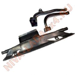 Воздуховоды отопителя Нива 21213-8102120; 21213-8108030; 21213-8108031 комплект 3 детали