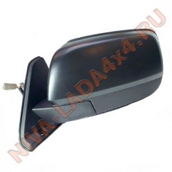 Зеркало боковое НИВА 21214-8201021-55; левое с накладкой, без фурнитуры, электропривод, обогрев Prizma 21214м