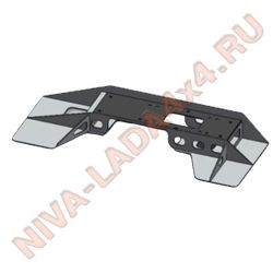 Кит комплект для скрытой установки лебедки в салоне НИВА ZST МДС, набор деталей для самостоятельной сборки